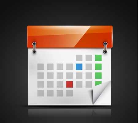 calendar iconのイラスト素材
