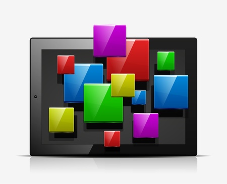 Mobile applications concept iconのイラスト素材