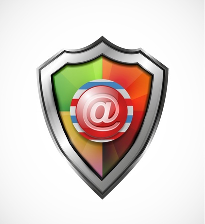 Email protection icon   shieldのイラスト素材