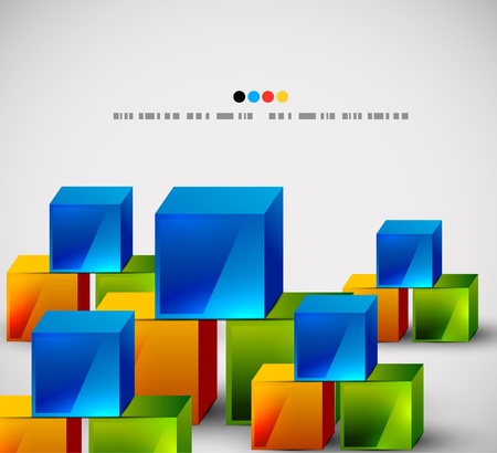 Abstract square bannersのイラスト素材