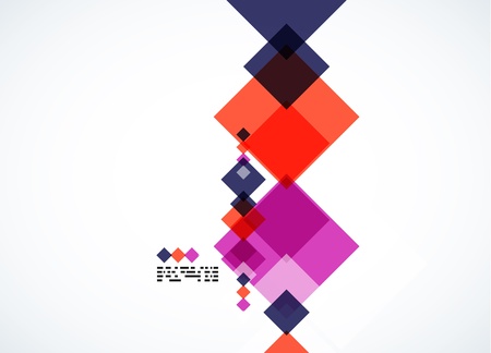 Colorful square geometrical backgroundのイラスト素材