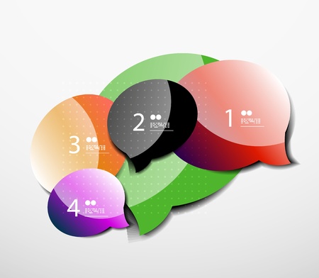 Colorful abstract 3d paper backgroundのイラスト素材