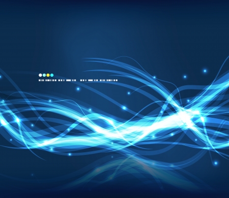 Abstract glowing linesのイラスト素材