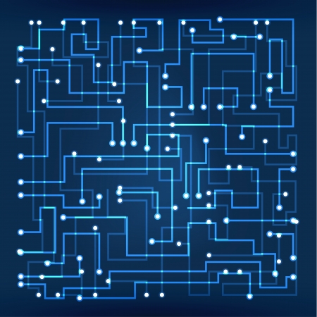 Electricity light circlesのイラスト素材
