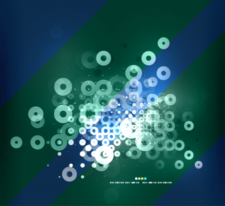 Electricity light circlesのイラスト素材
