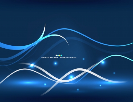 Abstract glowing linesのイラスト素材