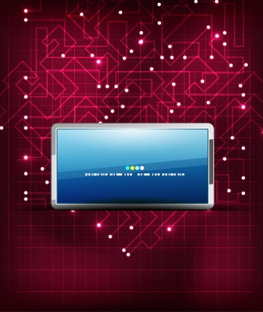 Modern glossy geometrical techno designのイラスト素材