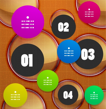 Infographics geometrical steps option bannerのイラスト素材