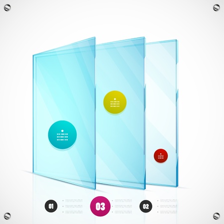 Option steps modern vector templateのイラスト素材