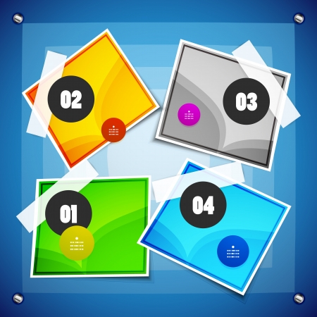 Option steps modern vector templateのイラスト素材