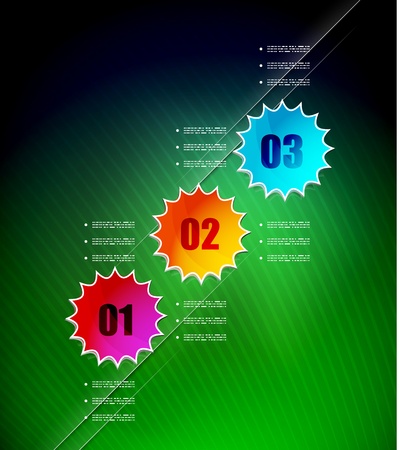 Glossy modern banners infographics vector templateのイラスト素材