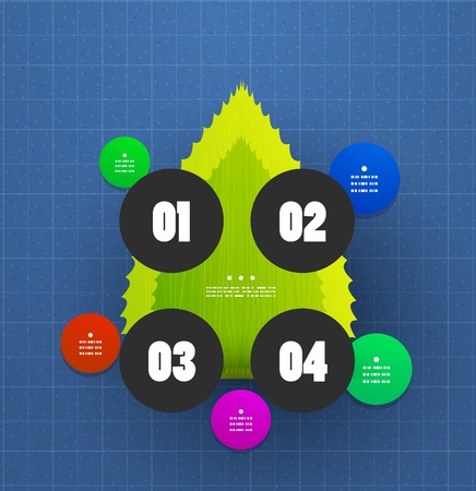 option steps vector templateのイラスト素材