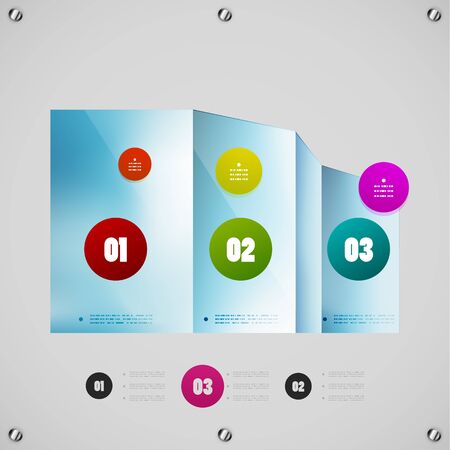 Options steps modern vector design templateのイラスト素材