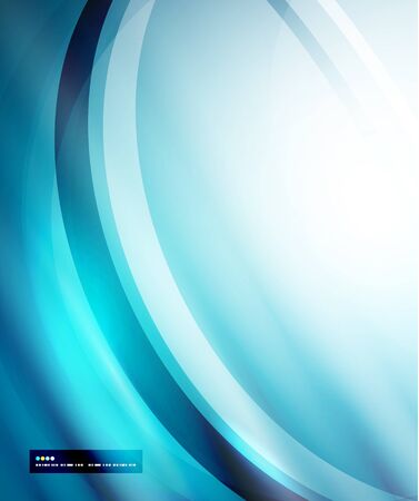 Blue business waveのイラスト素材