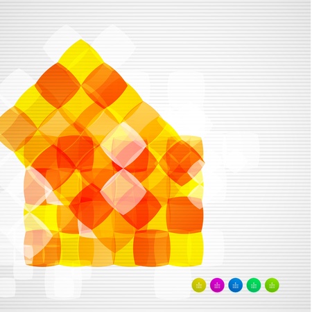 Abstract squares geometrical のイラスト素材
