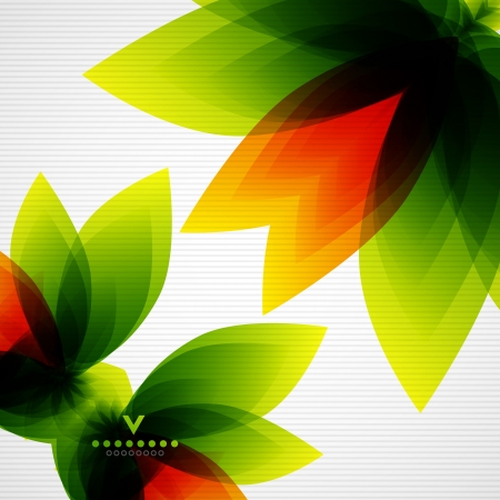 Colorful abstract flowers のイラスト素材