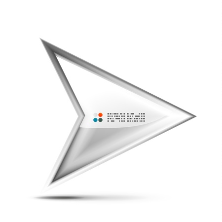 3d glossy arrow technology conceptのイラスト素材