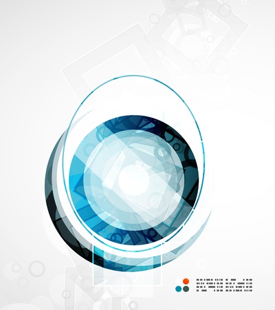 Futuristic circle abstract backgroundのイラスト素材