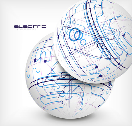 Circuit abstract backgroundのイラスト素材