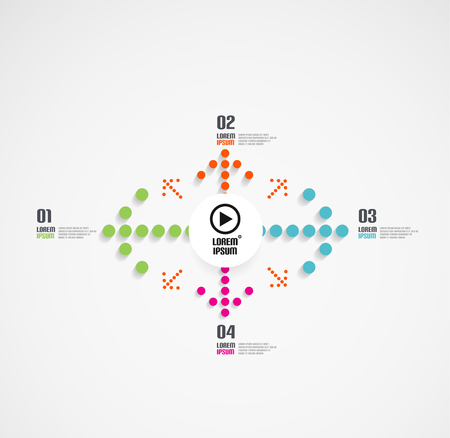 Arrow infographicsのイラスト素材
