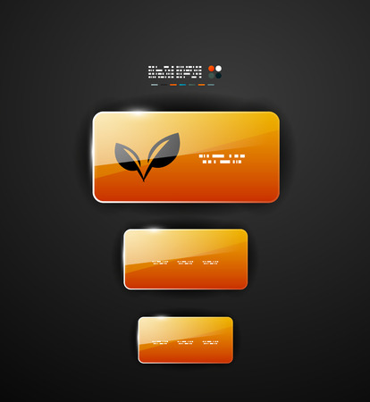 Shiny glass infographic designのイラスト素材