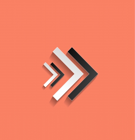 Arrow flat iconのイラスト素材