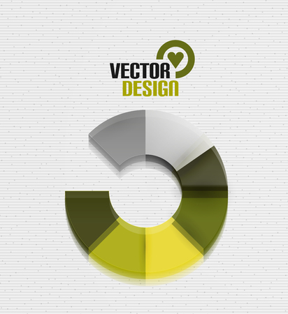 Vector 3d glass shape for business templateのイラスト素材