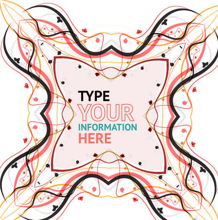 Beautiful vintage retro swirlsのイラスト素材