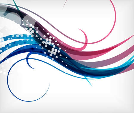 Light colorful swirl lines for business / technology backgroundのイラスト素材