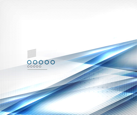 Blue vector blur motion lines business templateのイラスト素材