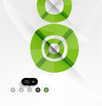 Abstract flat geometric shape for infographicsのイラスト素材