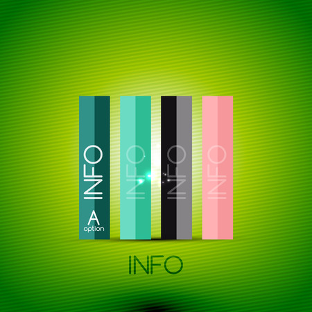 Color bright glossy lines - banner templates for business background | numbered banners | business lines | graphic website layout vectorのイラスト素材