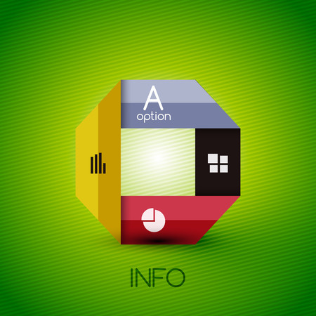 Color bright glossy lines - banner templates for business background | numbered banners | business lines | graphic website layout vectorのイラスト素材