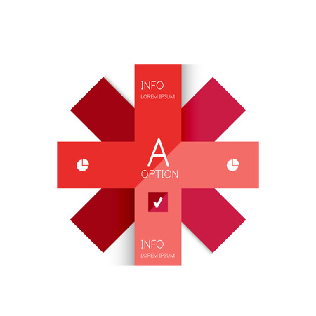 Creative paper flat geometric shape banner template. For business / technology presentation or web designのイラスト素材