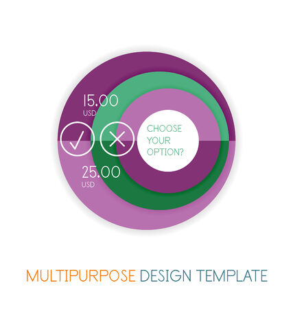 Paper geometric shape multipurpose design templateのイラスト素材
