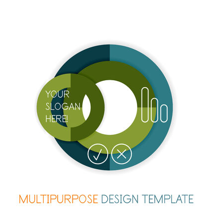 Paper geometric shape multipurpose design templateのイラスト素材