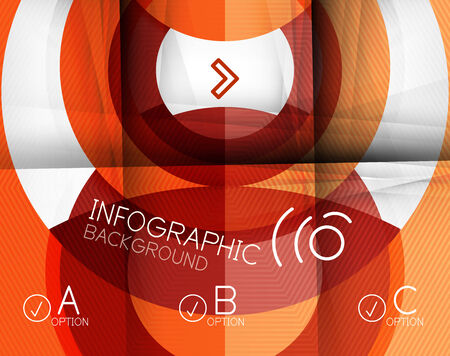 Infographic abstract background made of geometric shapesのイラスト素材