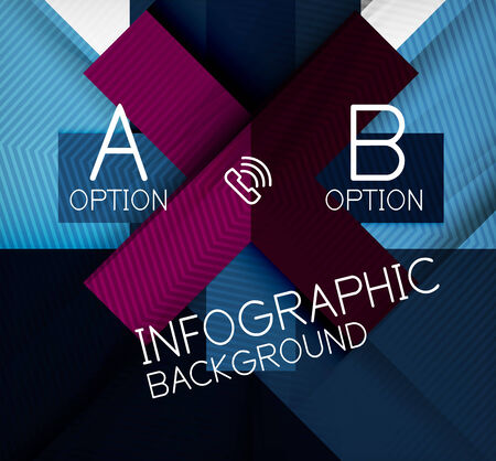 Infographic abstract background made of geometric shapesのイラスト素材