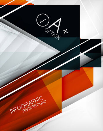 Infographic geometrical shape abstract. For infographics, business, technology templates, business cardsのイラスト素材