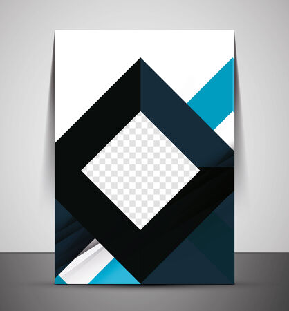 CMYK Business Corporate Flyer Template | Geometrical Designのイラスト素材