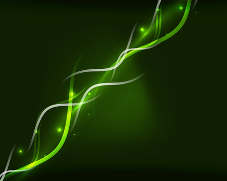 Abstract glowing lines in darknessのイラスト素材