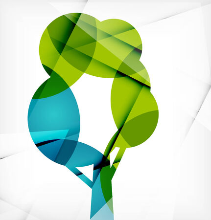 Eco Tree Abstract Shape Design. Abstract conceptのイラスト素材