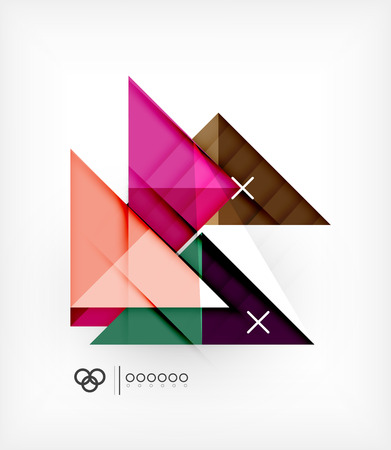 Vector Geometric Design Template For Brochure | Bookletのイラスト素材