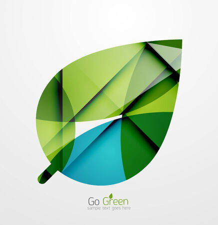 Abstract green leaf conceptのイラスト素材