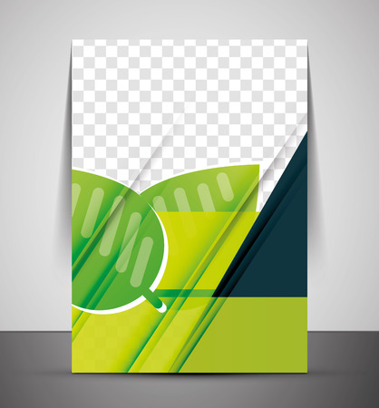 Green Nature Concept Print Template - Corporate Flyerのイラスト素材