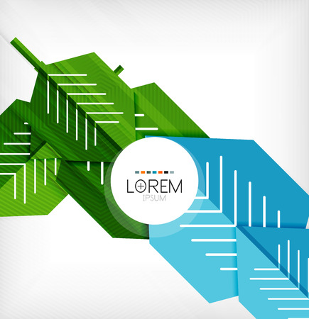 Textured geometric shapes - abstract business compositionのイラスト素材