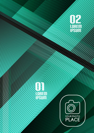 Glass geometric info background. Colorful abstractions with glossy elements for business / technology designsのイラスト素材