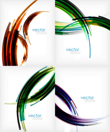 Semicircle stripes modern abstract template. For infographics, business backgrounds, technology templates, business cardsのイラスト素材