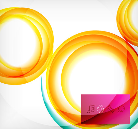 colorful swirl motion design concept. のイラスト素材