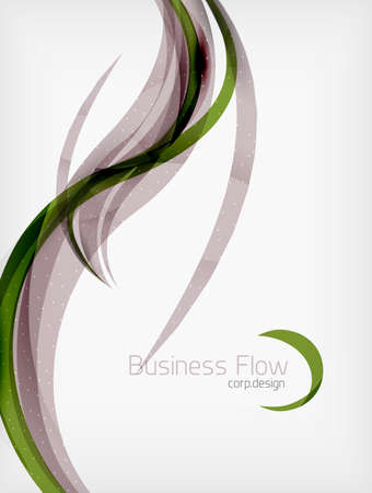 Corporate business flowing lines brochure or presentation templateのイラスト素材